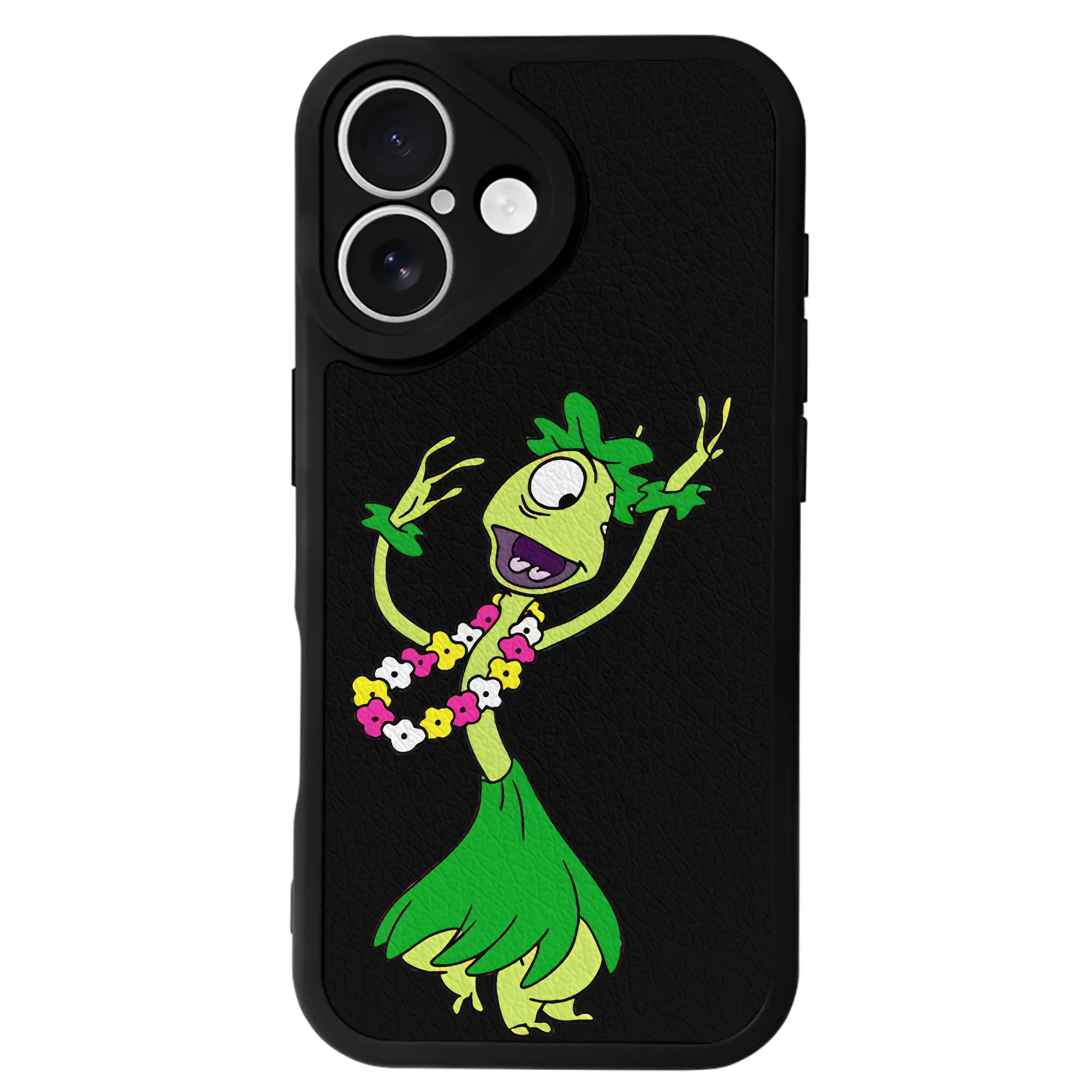 リロ＆スティッチ グッズ プリークリー - IPhone 16シリーズ対応 ・ シリコンスマホケース ・ レザー調 ・ 高精度フィット ・ 耐衝撃 ・ ワイヤレス充電対応 ・ 精密カット